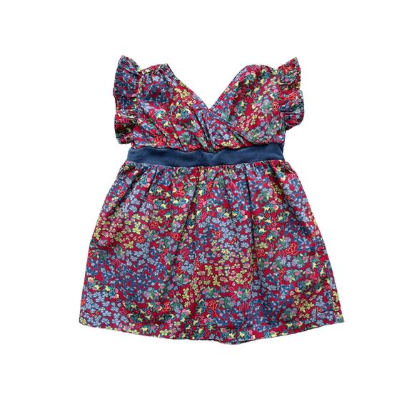 Tea Collection Floral Crossover Dress 18-24m - Picture 1 of 4